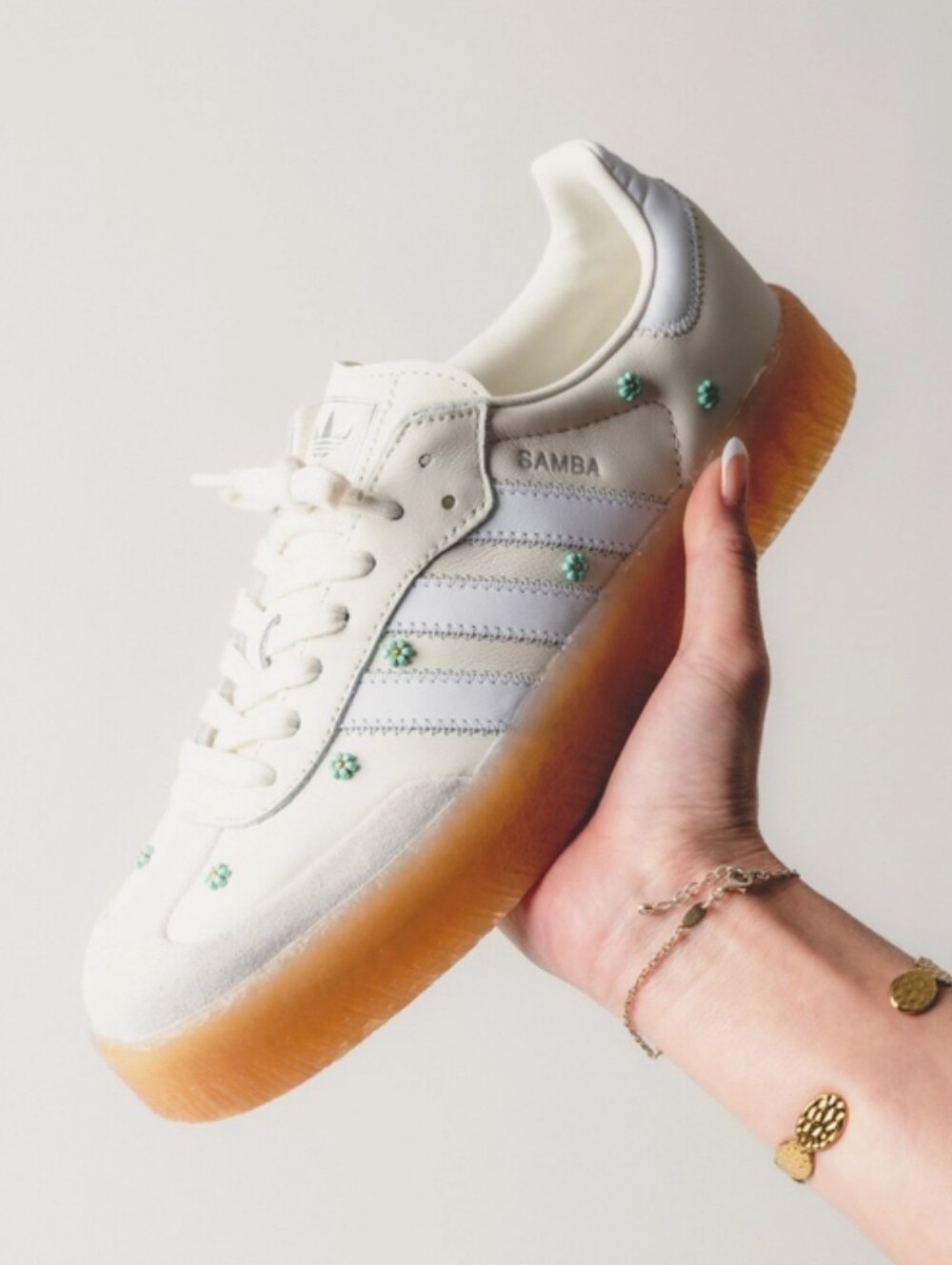 Adidas Sambae Floral Platform Sneakers